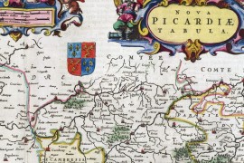 Carte de la Picardie de 1665