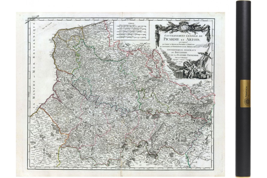 Carte de la Picardie de 1753