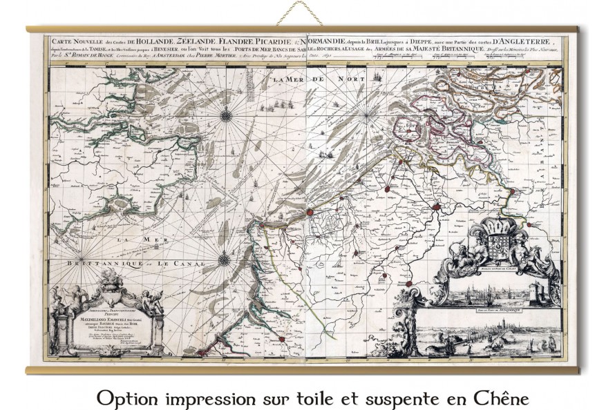 Carte de la Picardie de 1683