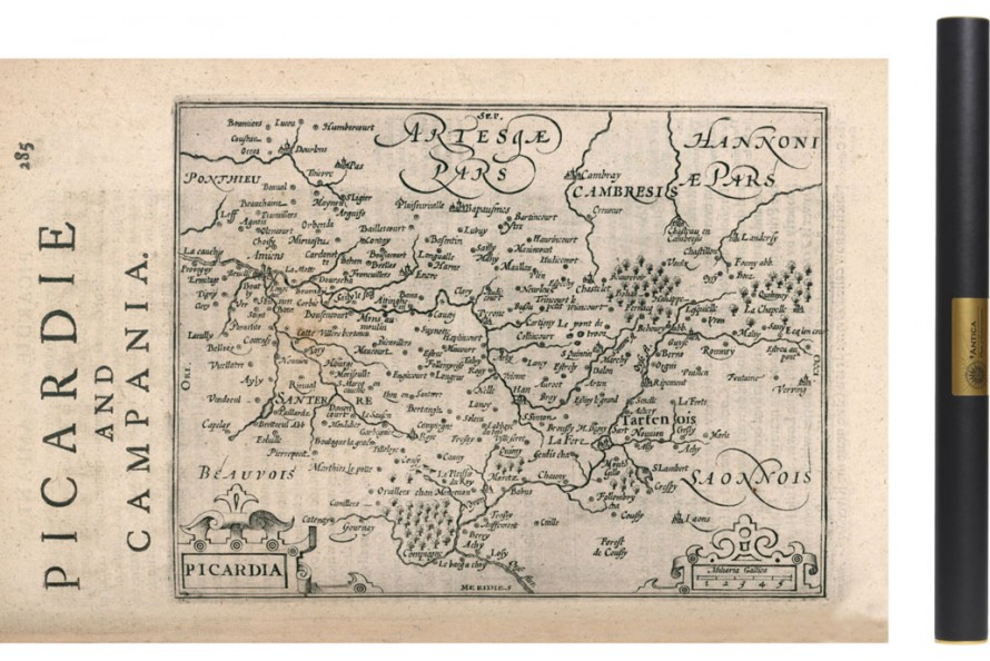 Carte de la Picardie de 1540