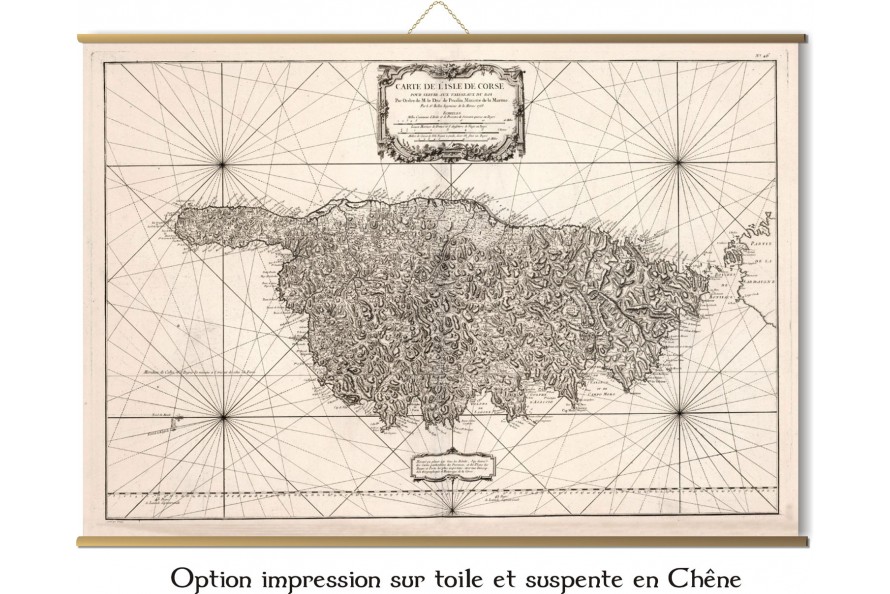 Carte de la Corse de 1768