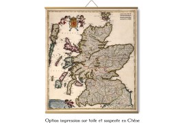 Carte ancienne de L'Ecosse en 1682