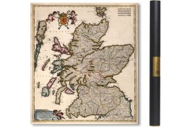 Carte ancienne de L'Ecosse en 1682