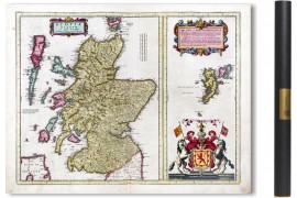 Carte ancienne de L'Ecosse en 1629