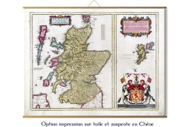 Carte ancienne de L'Ecosse en 1629