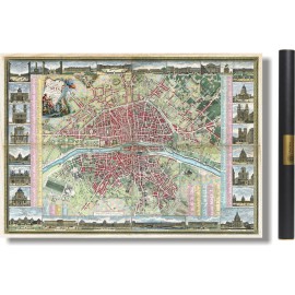 Grand plan de Paris au temps de Louis XVI - 1763