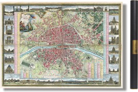 Grand plan de Paris au temps de Louis XVI - 1763