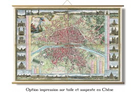 Grand plan de Paris au temps de Louis XVI - 1763