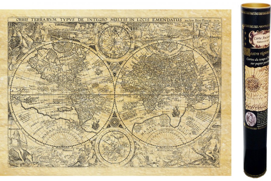 Mappemonde en 1594