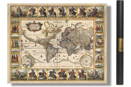 Carte du Monde en 1652