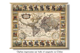 Carte du Monde en 1652