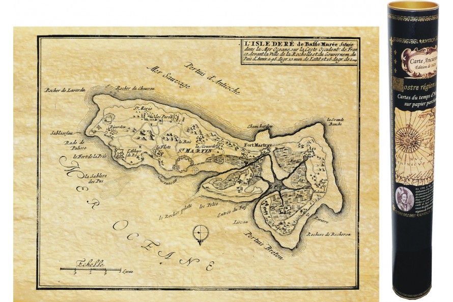 Île de Ré en 1696 par "Basse Marée"