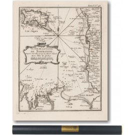 Côte de la Normandie et Bretagne, Chausey, Jersey 1750