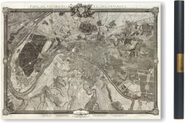 Grande carte de Paris et ses faubourg-1733 - réédition 1795