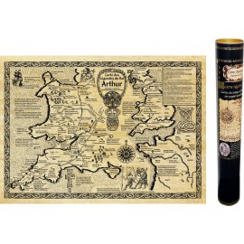 Carte du Roi ARTHUR carte du monde arthurien legendes arthuriennes Kaamelot carte de Kaamelott