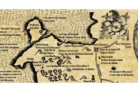 Carte du Roi ARTHUR Arthurien legendes arthuriennes Kaamelot
