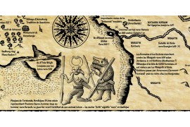 Carte du Roi ARTHUR carte du monde arthurien legendes arthuriennes Kaamelot carte de Kaamelott