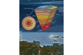 Carte du monde vue de l'espace