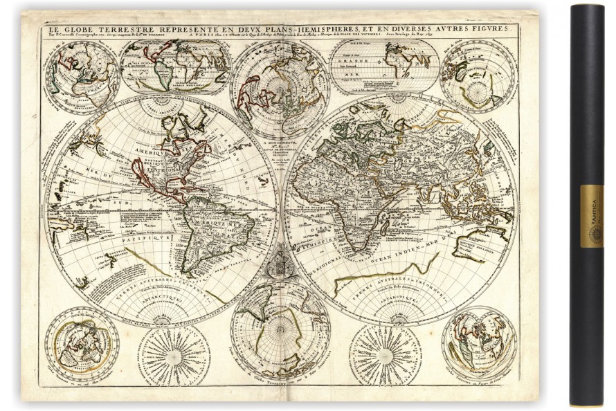 Carte du Monde de 1699 de Nolin