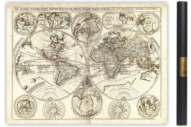 Carte du Monde de 1699 de Nolin