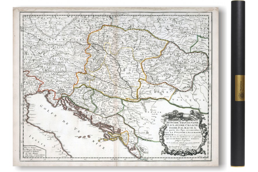 Carte des Balkans en 1665