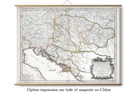 Carte des Balkans en 1665