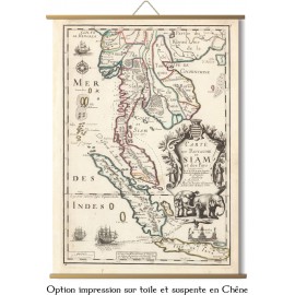 Carte du royaume de Siam de 1686