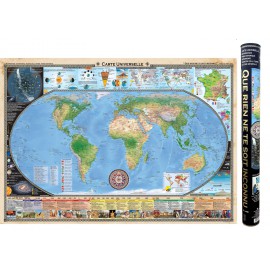 Carte universelle et frise historique - Tube luxe