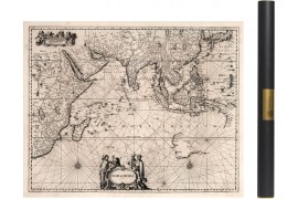 Carte de l'océan Indien 1650 Janssen