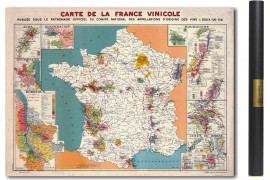 Carte de France vinicole 1941