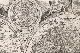 carte ancienne du Monde en 1651
