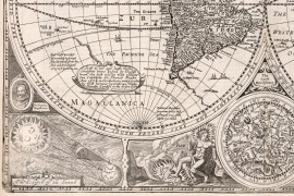 carte ancienne du Monde en 1651