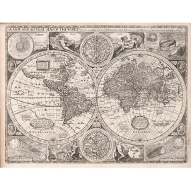 carte ancienne du Monde en 1651