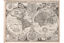 carte ancienne du Monde en 1651