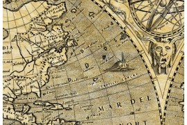 Carte ancienne du monde en 1602