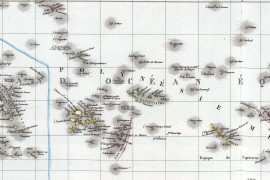Carte de la Polynésie en 1826