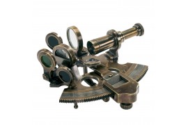 Sextant de poche en bronze